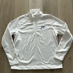 Creighton Blue Jays Nike Golf White Half Zip Pullover
